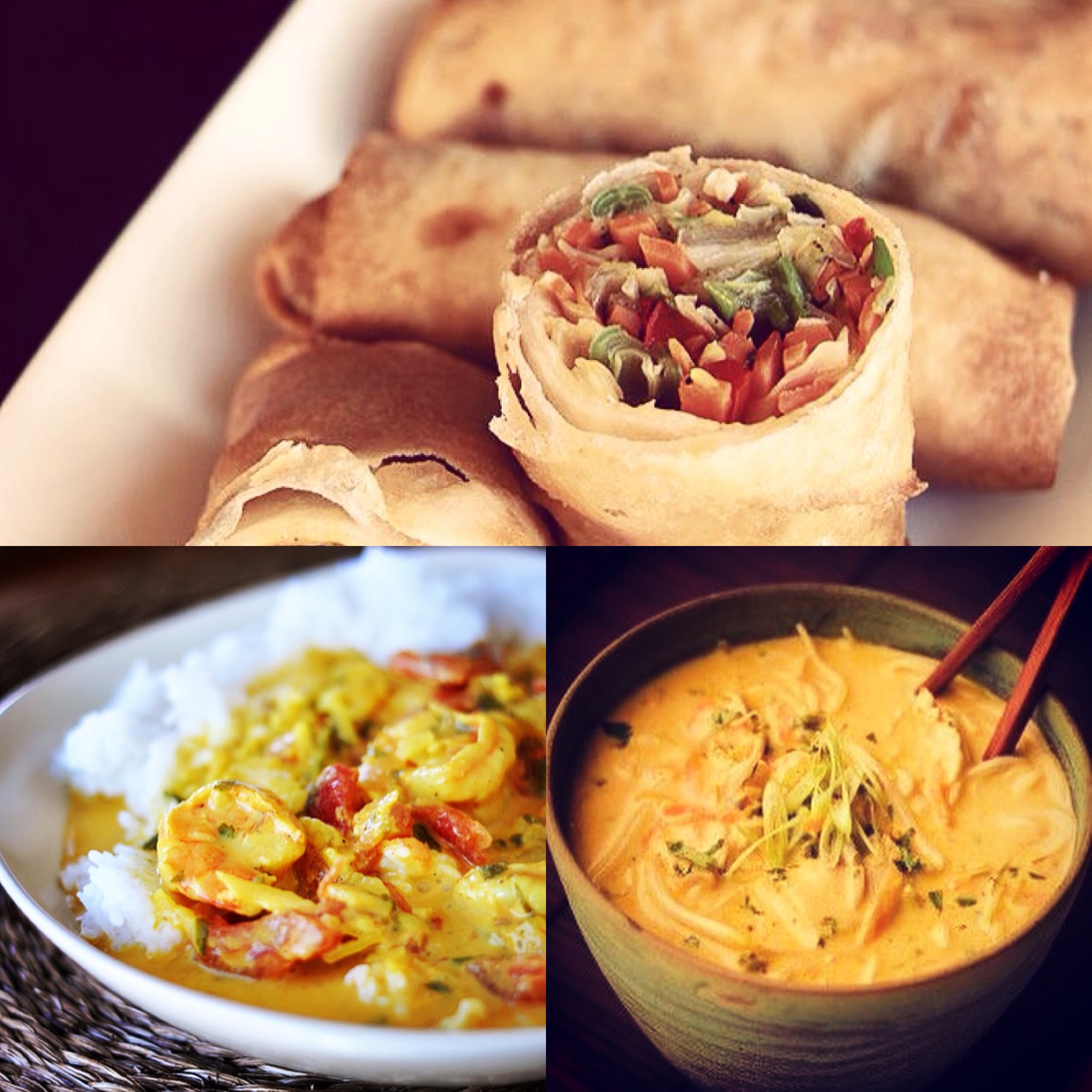 collage cucina thai